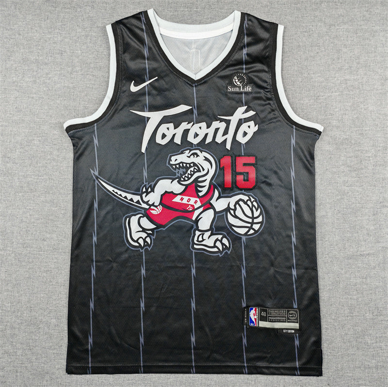 Men's Toronto Raptors Vince Carter Black 2025/26 Swingman Jersey - City Edition