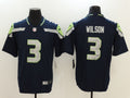 Men's Seattle Seahawks Russell Wilson Navy Game Jersey