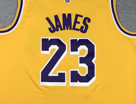 Men's Los Angeles Lakers LeBron James NBA Yellow Swingman Jersey
