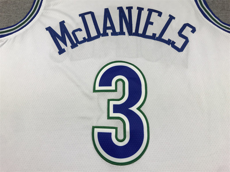 Men's Minnesota Timberwolves Jaden McDaniels White Swingman Player Jersey