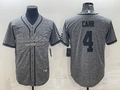 Men's Las Vegas Raiders Derek Carr Gray Player Jersey Joint Edition