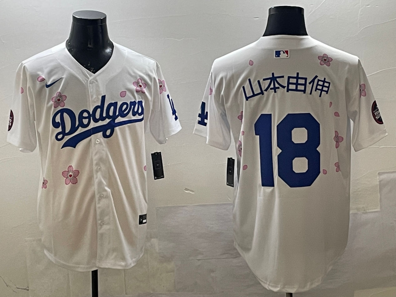 Men's Los Angeles Dodgers Yoshinobu Yamamoto White Alternate Replica Player Jersey
