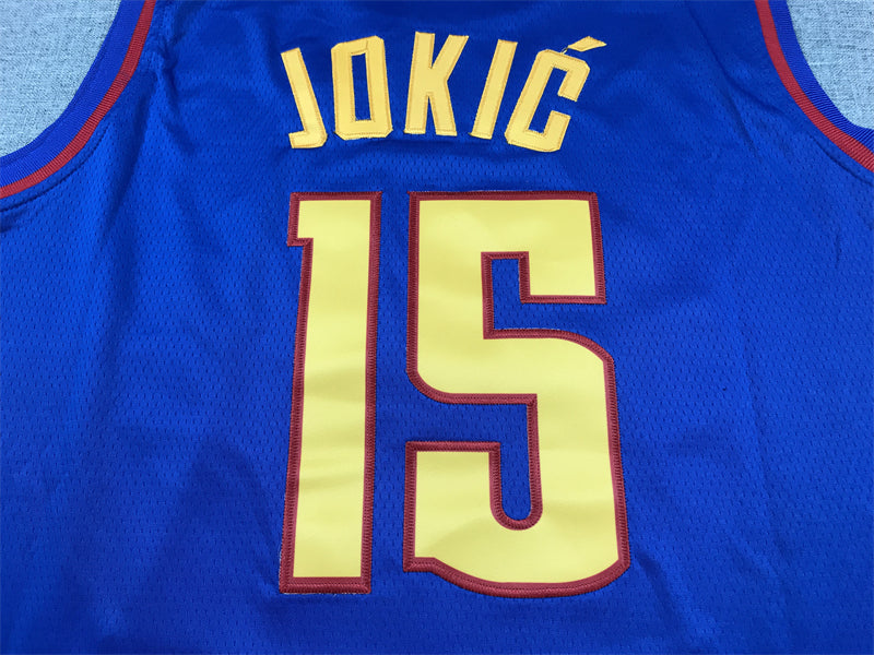 Men's Denver Nuggets Nikola Jokic Blue 2022/23 Statement Edition Swingman Jersey