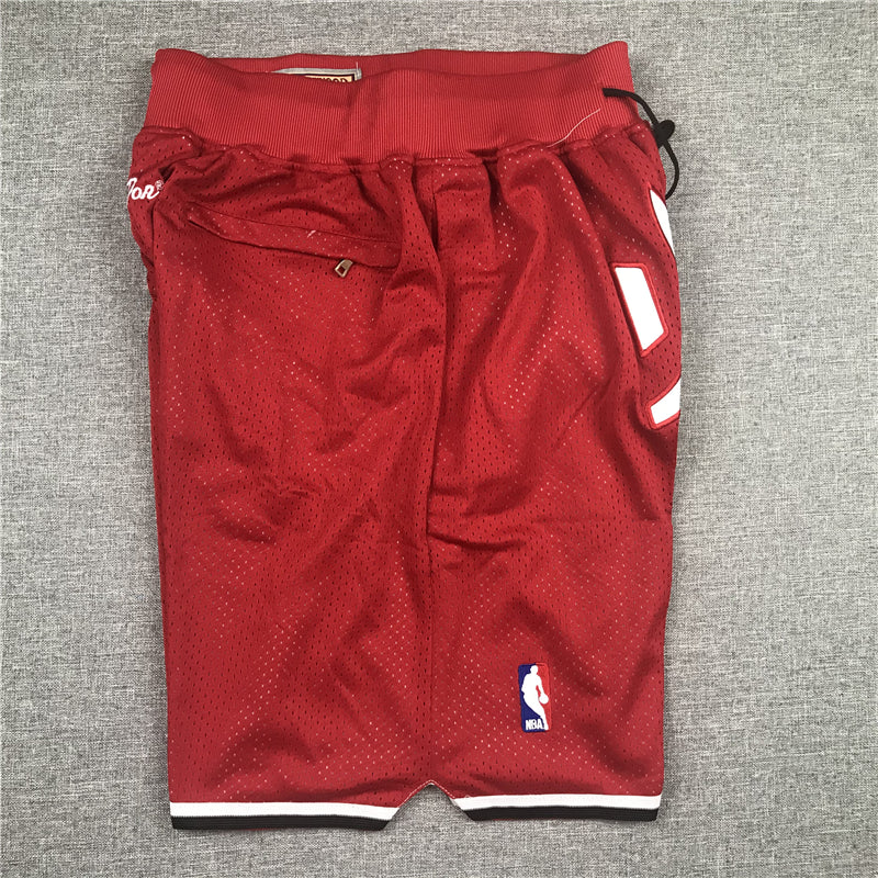 Men's Houston Rockets Red 1993-94 Chinese Edition Basketball Shorts