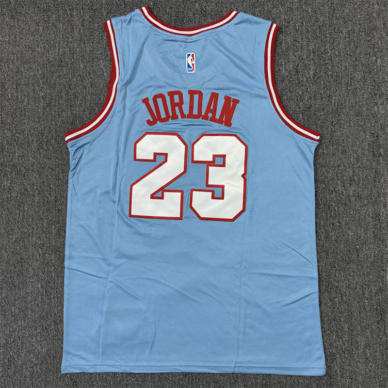 Men's Chicago Bulls Michael Jordan Blue Swingman Jersey