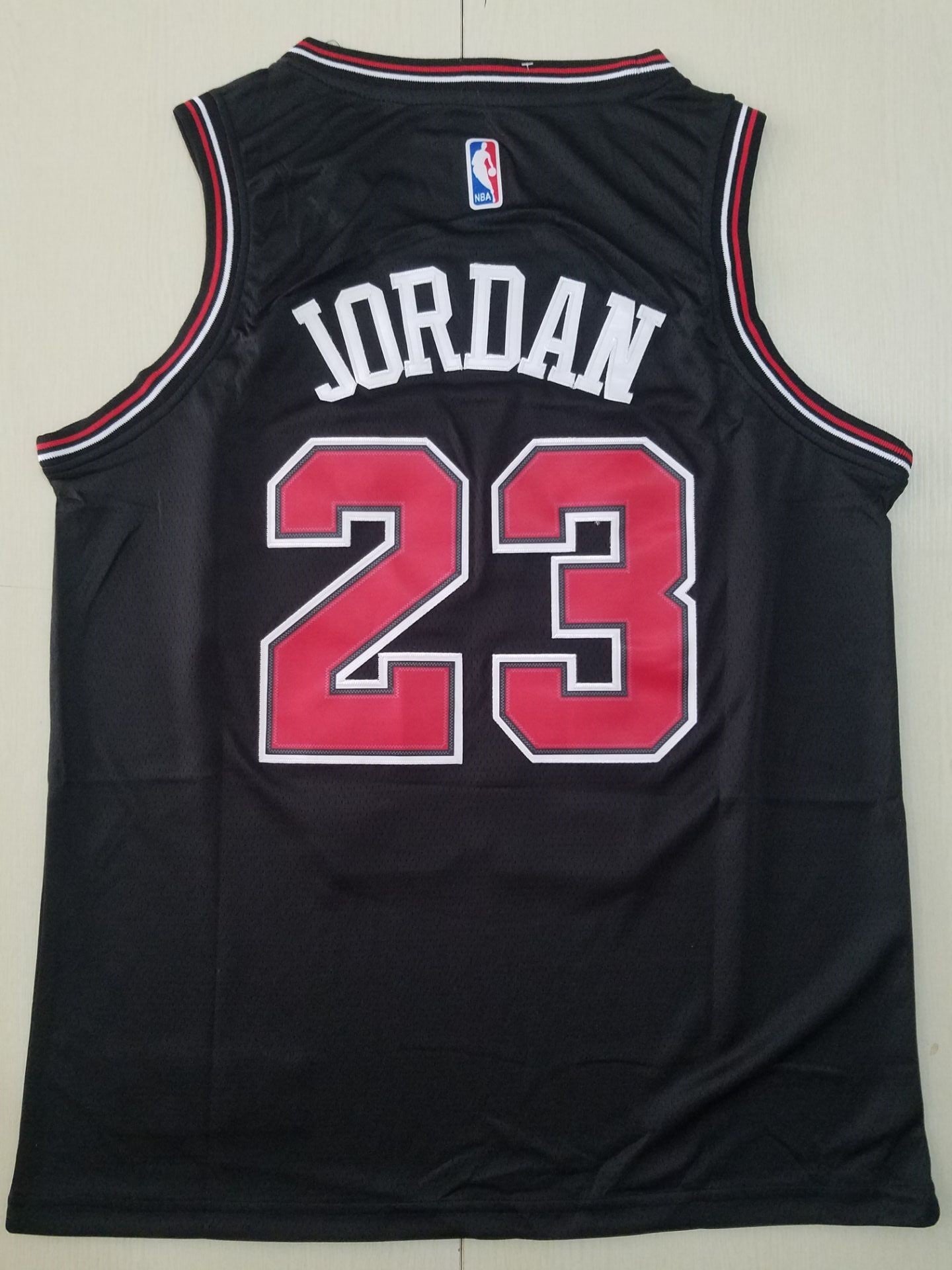 Men's Chicago Bulls Michael Jordan Black Fast Break Replica Player Jersey