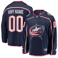 Men's Columbus Blue Jackets Fanatics Navy Custom Jersey