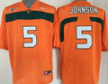Men's Miami Hurricanes Andre Johnson Orange Team Football Jersey