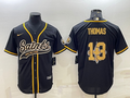 Men's New Orleans Saints Michael Thomas Black Player Jersey Joint Edition