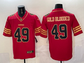 Men's San Francisco 49ers Gold Blooded Scarlet Player Game Jersey