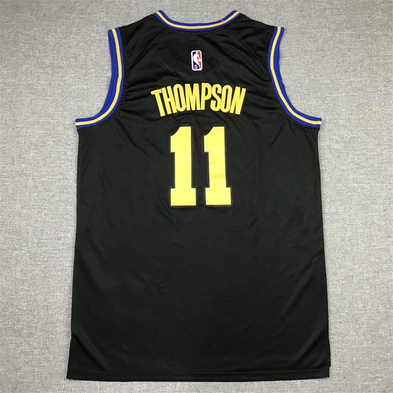 Men's Golden State Warriors Klay Thompson City Edition Black Classic Jersey