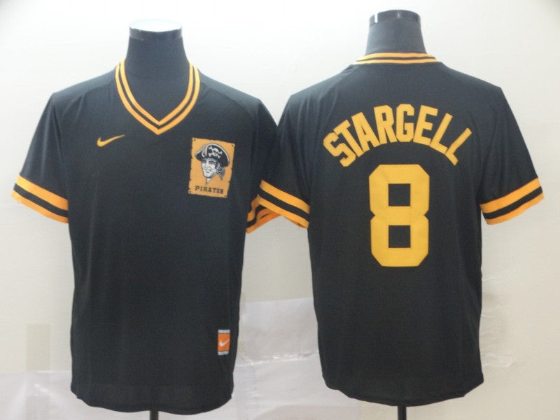 Men's Pittsburgh Pirates Willie Stargell Black Replica Player Jersey