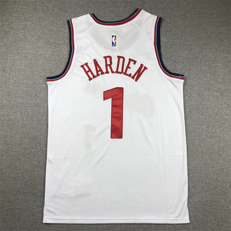 Men's LA Clippers James Harden White Swingman Player Jersey