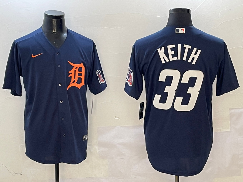 Men's Detroit Tigers Colt Keith Navy Limited Player Jersey