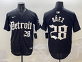 Men's Detroit Tigers Javier Baez Black Player Jersey