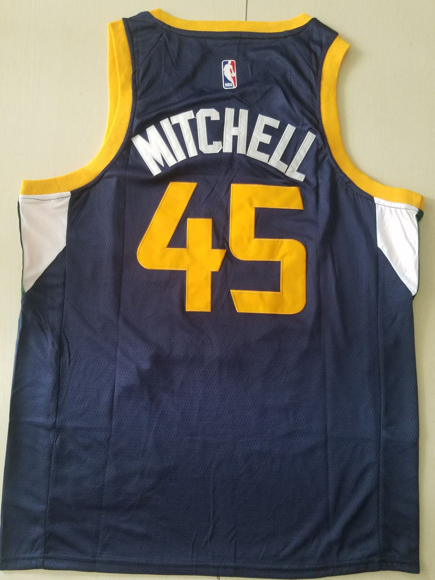 Men's Utah Jazz Donovan Mitchell Navy Replica Swingman Jersey