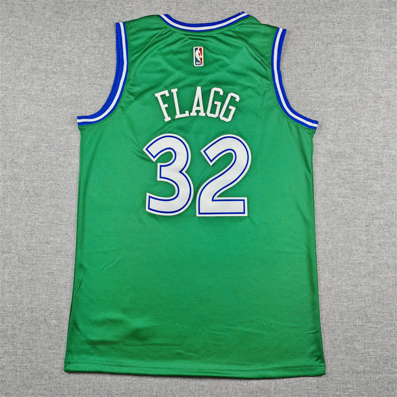 Men's Dallas Mavericks Cooper Flagg Green Swingman Jersey - Classic Edition