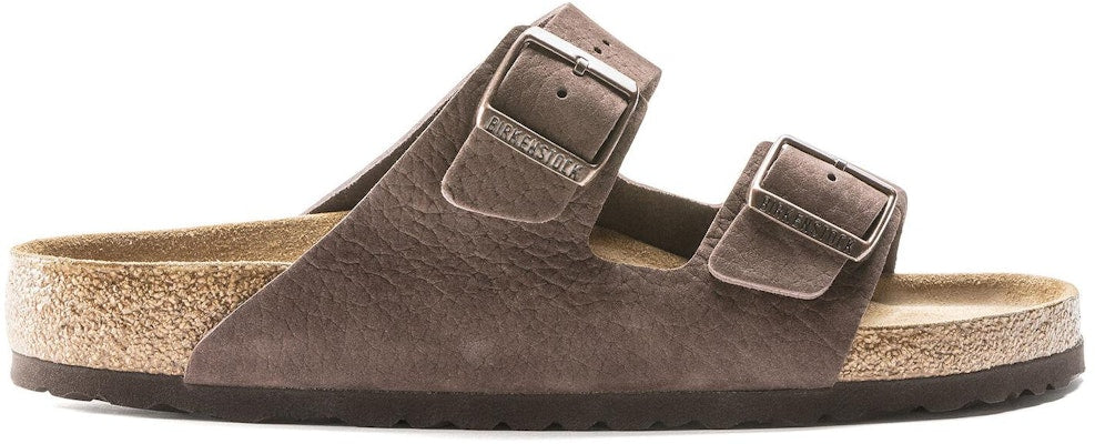 Birkenstock Arizona 1019007 Brown Suede Slide Sandals