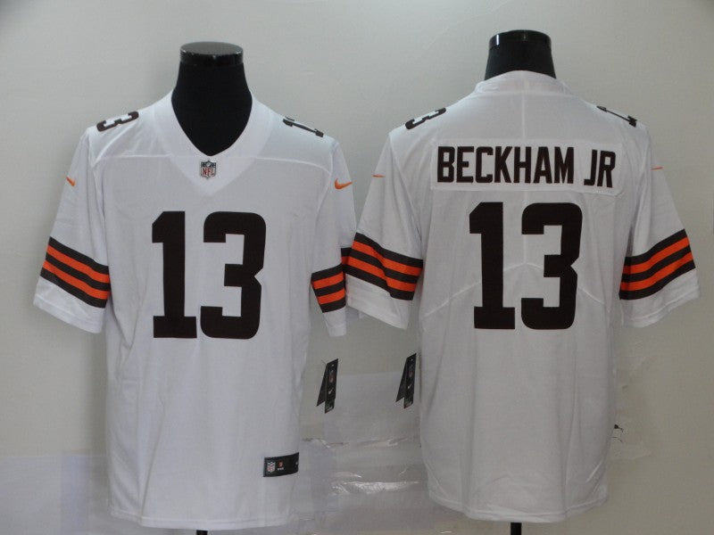 Men's Cleveland Browns Odell Beckham Jr. White Game Player Jersey