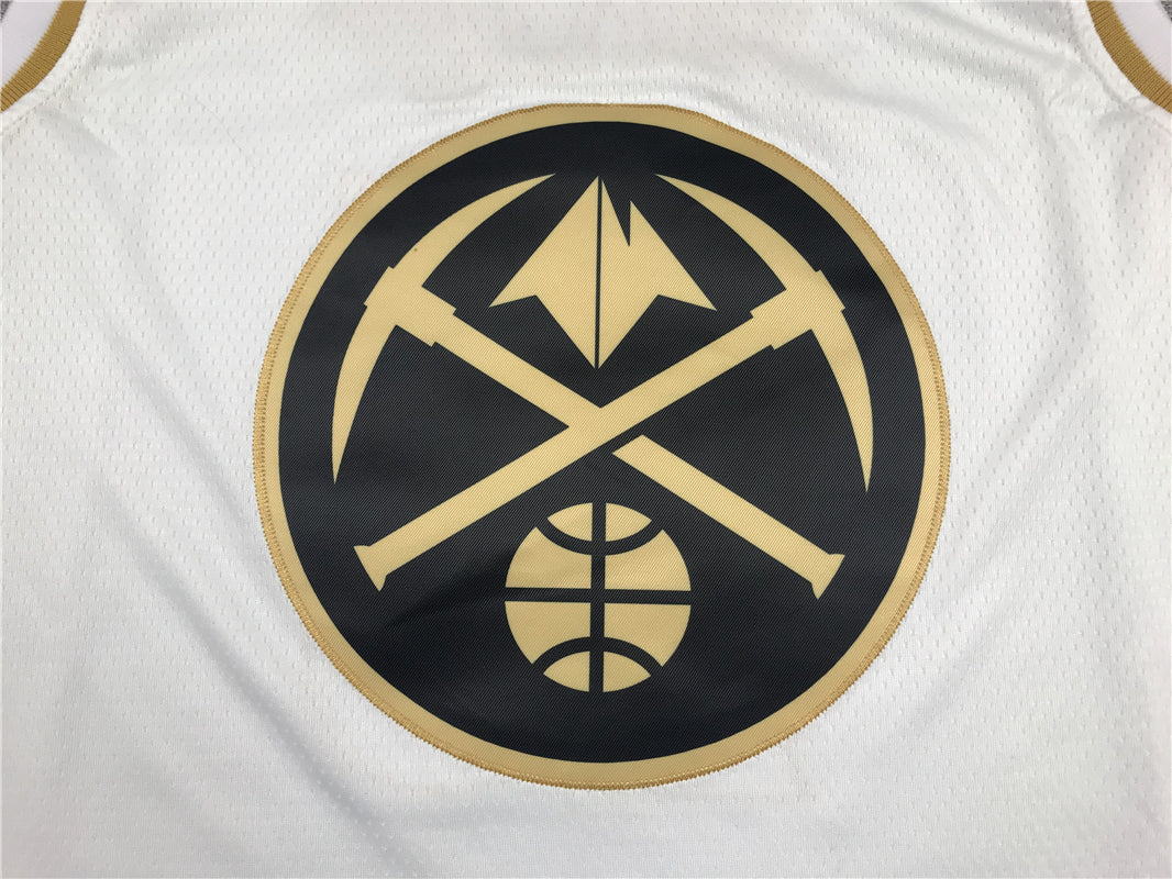 Men's Denver Nuggets Nikola Jokic White Swingman Player Jersey