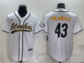 Men's Pittsburgh Steelers Troy Polamalu White Player Jersey
