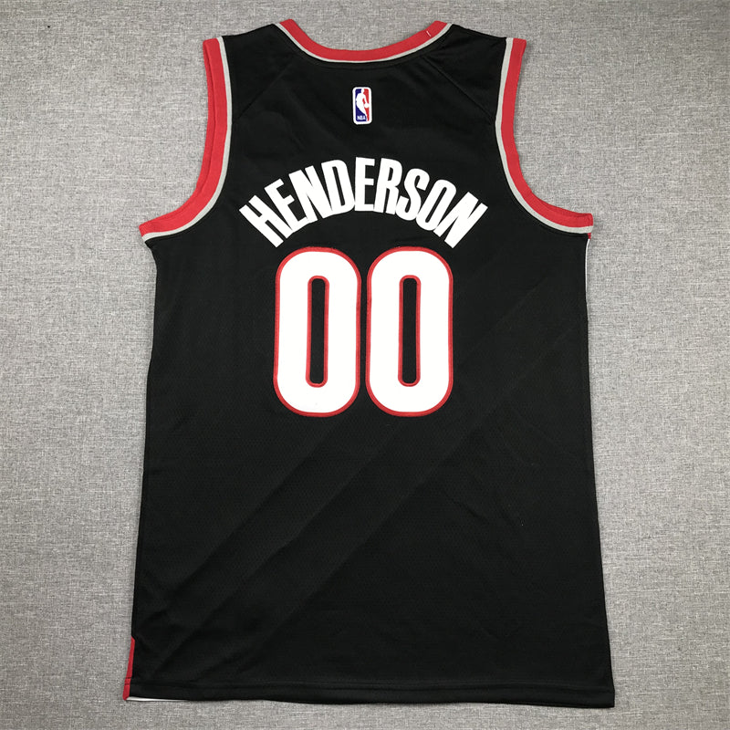 Men's Portland Trail Blazers Scoot Henderson Black 2023 NBA Draft Swingman Jersey - Icon Edition