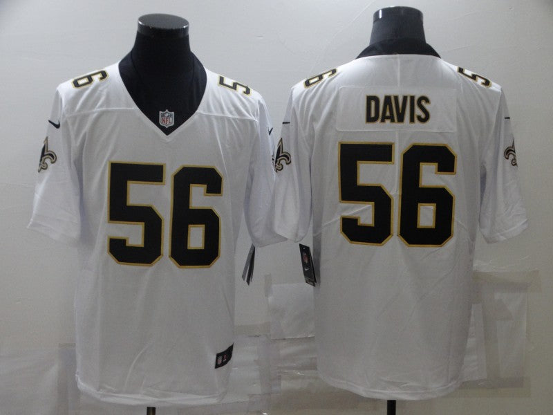 Men's New Orleans Saints Demario Davis White Game Jersey