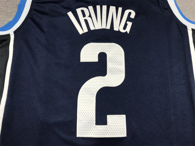 Men's Dallas Mavericks Kyrie Irving Navy 2022/23 Statement Edition Swingman Jersey