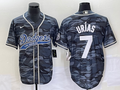 Men's Los Angeles Dodgers Julio Urias Grey Camouflage Player Jersey Joint Edition