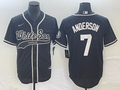 Men's Chicago White Sox Tim Anderson Black Replica Player Jersey Joint Edition