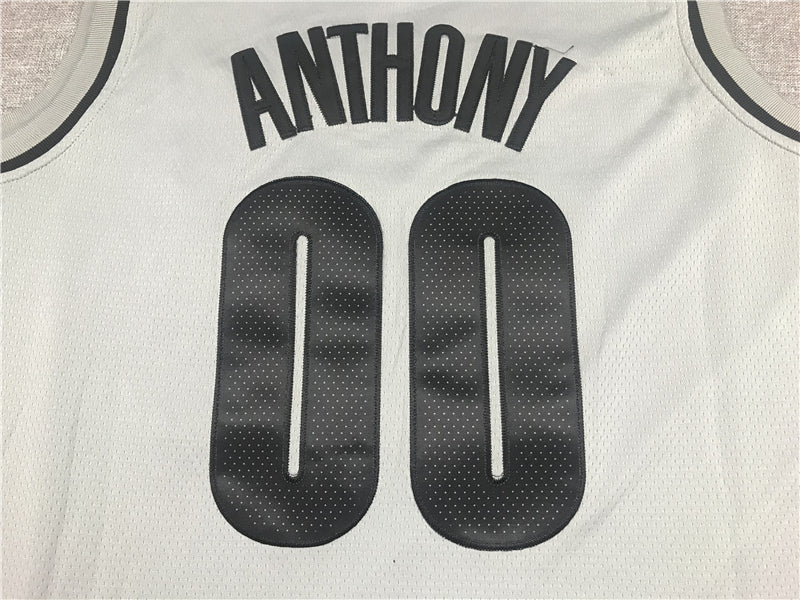 Men's Portland Trail Blazers Carmelo Anthony Gray Swingman Player Jersey
