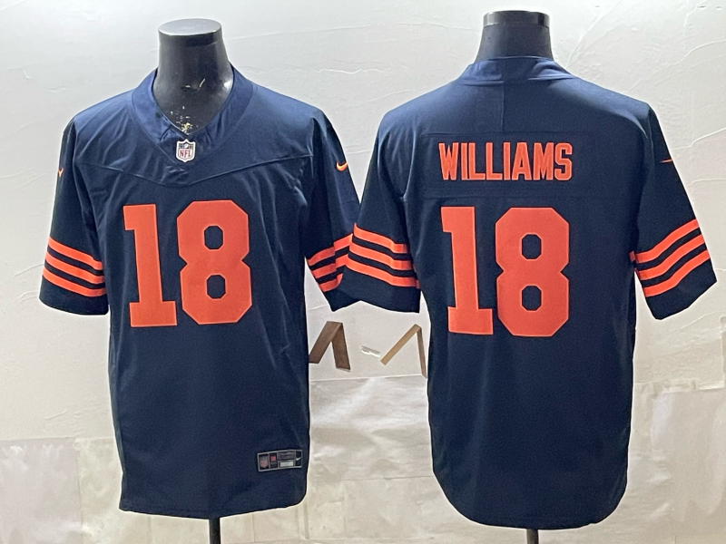 Men's Chicago Bears Caleb Williams Navy Player Game Jersey