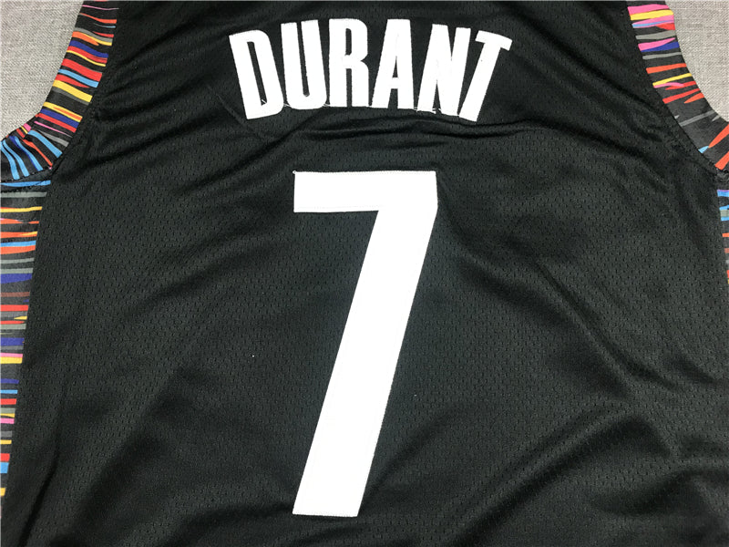 Men's Brooklyn Nets Kevin Durant Black Swingman Jersey - City Edition
