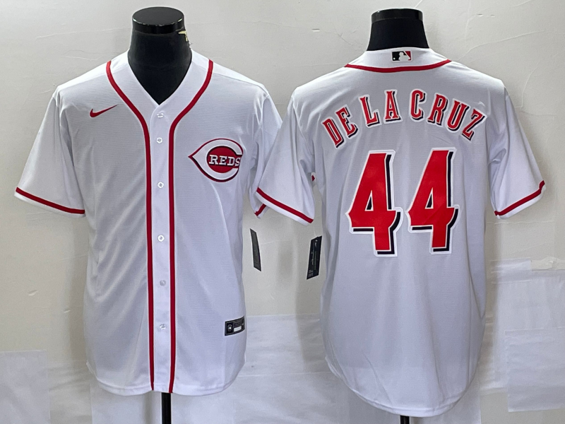 Men's Cincinnati Reds Elly De La Cruz White Home Replica Jersey