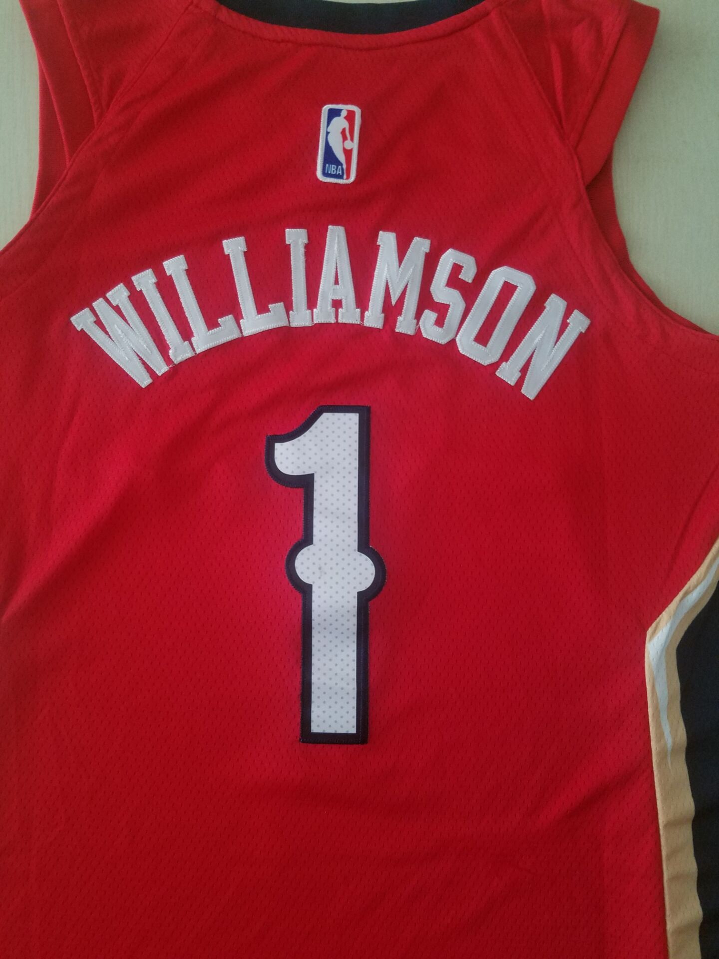 Men's New Orleans Pelicans Zion Williamson NBA Red Swingman Jersey