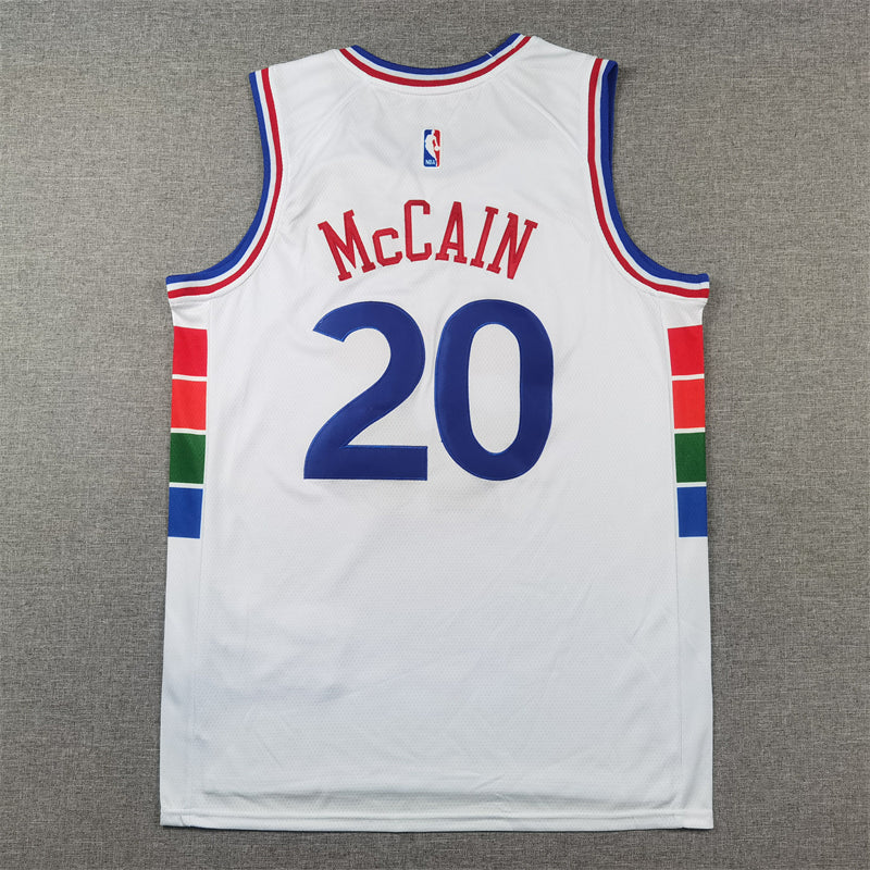 Men's Philadelphia 76ers Jared McCain White 2024/25 Swingman Player Jersey - City Edition