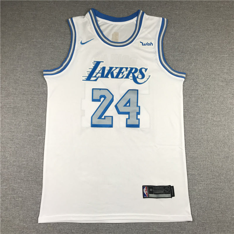 Men's Los Angeles Lakers Kobe Bryant White 2020/21 Swingman Jersey City Edition