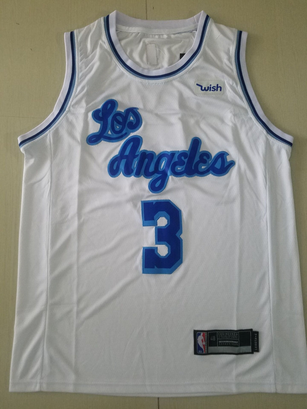 Men's Los Angeles Lakers Anthony Davis White Swingman Jersey