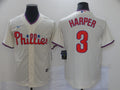 Men's Philadelphia Phillies Bryce Harper Beige Replica Baseball Jersey