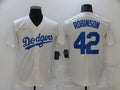Men's Los Angeles Dodgers Jackie Robinson Beige Replica Baseball Jersey