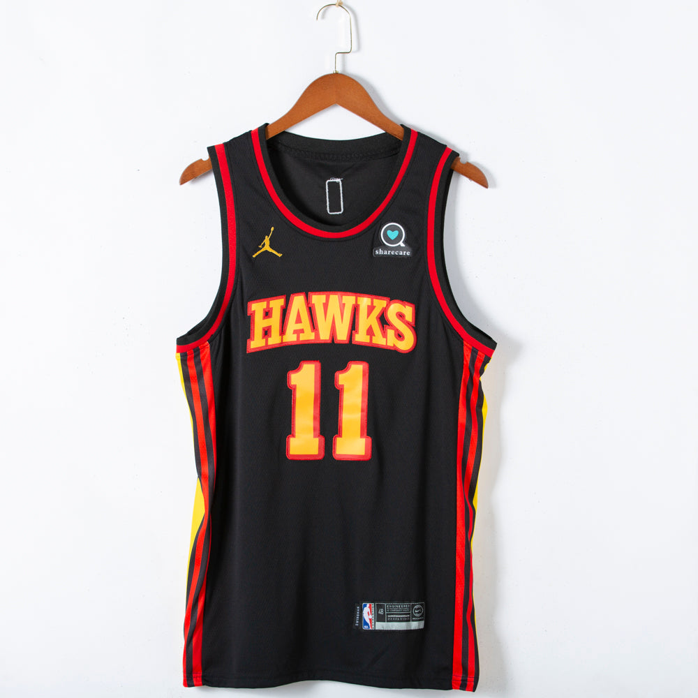 Men's Atlanta Hawks Trae Young Black 2020/21 Swingman Jersey