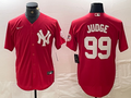 Men's New York Yankees Aaron Judge Red Replica Player Jersey