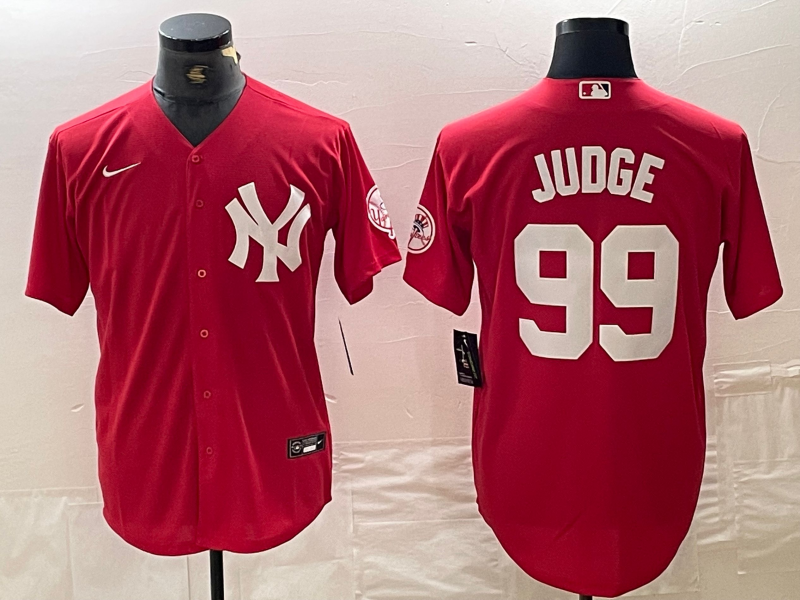 Men's New York Yankees Aaron Judge Red Replica Player Jersey