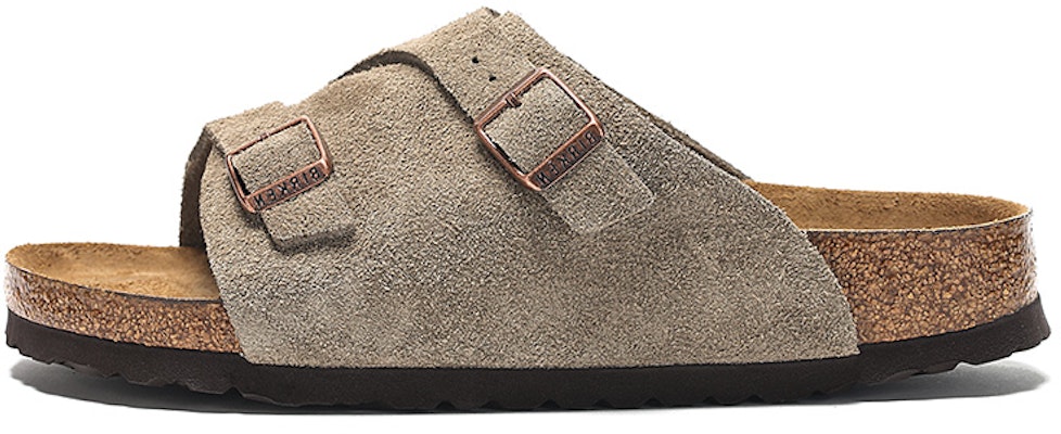 Birkenstock Zrich Soft Footbed Suede Leather 1009532 Taupe Sandals