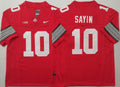 Men's Ohio State Buckeyes Julian Sayin Red Player Jersey