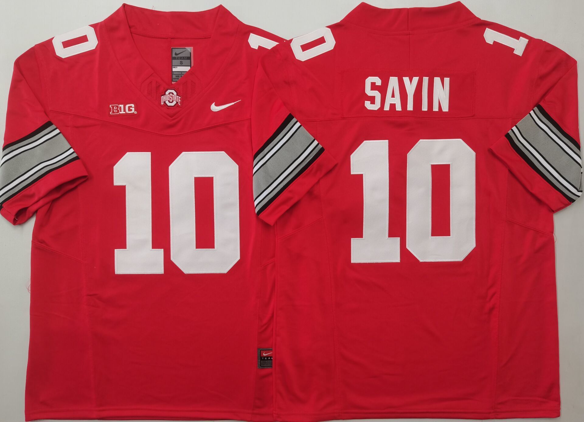 Men's Ohio State Buckeyes Julian Sayin Red Player Jersey