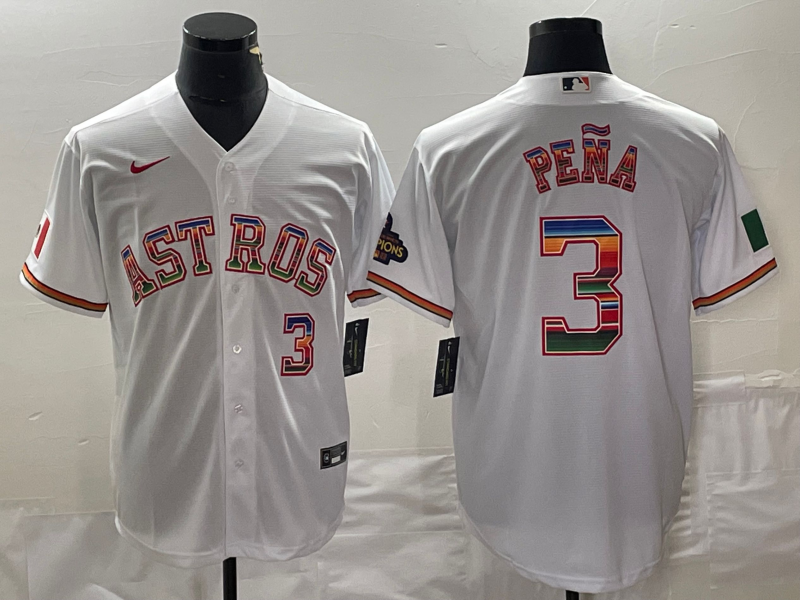 Men's Houston Astros Jeremy Pena White Replica Player Jersey