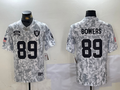 Men's Las Vegas Raiders Brock Bowers Arctic Camo 2024 Salute to Service Limited Jersey