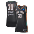 Men's New York Liberty Breanna Stewart Black Explorer Edition Player Jersey