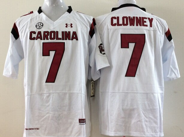 Men's South Carolina Gamecock Jadeveon Clowney White Player Game Jersey